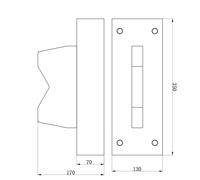 Bloc en V presses d'atelier 100 t 350 x 130 x 170mm MW Tools PBL100T