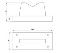 Bloc en V presses d'atelier 75 t 295 x 130 x 140mm MW Tools PBL75T