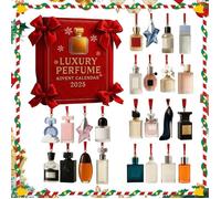 BLOC EPHEMERIDE,Calendrier de l'Avent 2026 avec parfum de luxe,24 jours de parfums ornements en acrylique,compte à rebours Rose