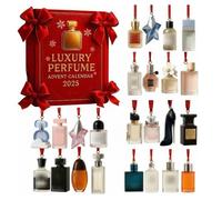 BLOC EPHEMERIDE,Calendrier de l'Avent 2026 avec parfum de luxe,24 jours de parfums ornements en acrylique,compte à rebours Blue