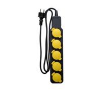 Zenitech Bloc multiprise étanche IP44 5 prises 16A 2P+T avec clapets