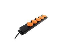 Zenitech Bloc multiprise étanche IP44 5 prises 16A 2P+T avec clapets