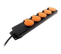 Zenitech Bloc multiprise étanche IP44 5 prises 16A 2P+T avec clapets