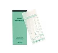 Exacompta Bloc addition autocopiants 50 feuillets numérotés en dupli 9,1 x 22,5 cm