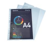 Bloc exacompta pochettes perforees detachables lisse 11 trous 55 microns 210x297 mm 50 unites