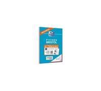 - bloc fiche bristol 2. 0 perforé - 14,8 x 21 cm - 30 fiches - 210g - 5x5 - rouge