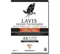 Bloc grain fin lavis technique CLAIREFONTAINE A4 10 feuilles 200g