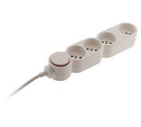 Bloc Home 4 prises 16A 2P+T + parafoudre - Blanc -