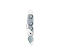 HOME Bloc multiprises parafoudre 4 prises 16A avec interrupteur Silver
