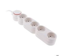 Zenitech - Bloc Home 5 Prises 16A 2P+T câble 1,5m - Blanc