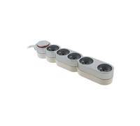 - Bloc Home 5 prises 16A 2P+T câble 3m - Argent