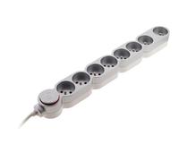 - Bloc Home 8 prises 16A 2P+T + parafoudre - Argent