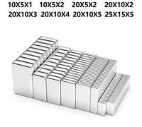 Bloc magnétique puissant en néodyme 20x10x2 20x10x3mm, aimants super puissants N35 NdfeB, aimants magnétiques permanents, aimant de réfrigérateur 20X10X3