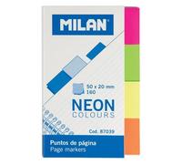 Bloc Marque,Pages Coloris Néon 160 Pcs