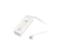 Zenitech - Bloc multiprise 2 prises 6A + 2 prises 16A 2P+T - Blanc Blanc G