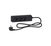 - Bloc multiprise 3 prises 2P+T - anthracite - Schneider