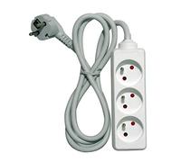 Bloc multiprise 3x16A - 1,5m - Blanc - Chacon