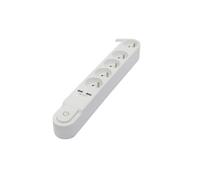 Bloc multiprise 5 prises 16 A avec interrupteur 2 ports USB et câble 3 m HO5VVF 3