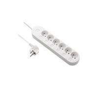 Bloc multiprises 6 prises 2P+T - avec interrupteur déporté - L : 1.5 m - b