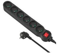Maclean MCE188 rallonge Electrique Band Barrette d'alimentation 6 Prises (5 m)