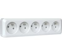 Bloc multiprise à câbler 5 Prises 2P+T 16A - Blanc - Dio
