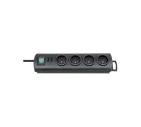 Bloc multiprise avec interrupteur 1153304124 x4 noir fiche FR