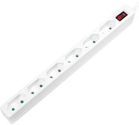 Bloc multiprise avec interrupteur LogiLink LPS232 x6 blanc contact de protection 1 pc(s)