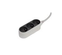- Bloc multiprise Design 3x16A 1,5m - gris
