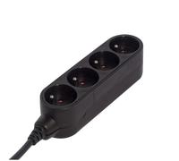 Chacon Bloc multiprise Design 4 x 16A 1,5 m Noir