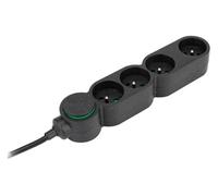 Zenitech Bloc multiprises 4 prises 16A - Câble 1,5 m - Noir