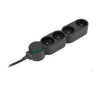 Zenitech Bloc multiprises 4 prises 16A - Câble 1,5 m - Noir
