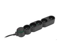 Zenitech Bloc multiprises 5 prises 16A - Câble 1,5 m - Noir