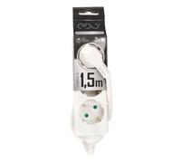 Bloc Multiprise - EDO - LOGAN S - 3 prises Type F - Câble 1,5m - Protection enfants