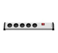 Bloc multiprise - EHMANN - Ehmann 0201x02052300 - 5 prises - Gris - Interrupteur 16A