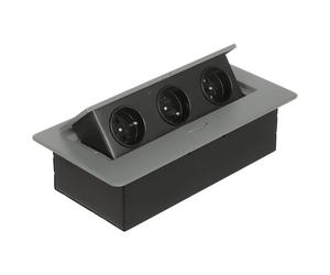 Bloc multiprise encastrable OR-GM-9032/GR 3 prises ORNO