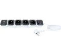 Bloc multiprise flexible 4 prises 2 slots USB-A