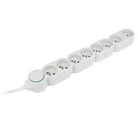 Zenitech Bloc multiprises 8 prises 16A - Câble 1,5 m - Blanc