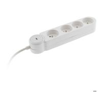 Bloc multiprise Iota 4x16A + interrupteur - blanc - Zenitech
