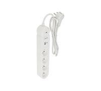 - Bloc multiprise Iota 4x16A + interrupteurs + USB A+C - Blanc