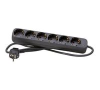 Bloc Multiprise Kopp 6 Prises Noir, 250 V, 16a