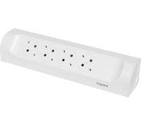 Bloc multiprise Legrand 694503, Bloc multiprise de prise angulaire, blanc. Multiprise sans interrupteur, multiprise avec 4 prises de courant, multiprise sans fil.
