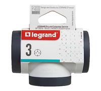 Bloc multiprise Legrand 694520/3 prises de courant/blanc/noir