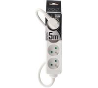EDO, Barrette de Connexion - Logan White 4-Fold Cable Type E French 5m, Barrette de Connexion 5m, Barrette de Connexion 4-Fold, Barrette de Connexion 5m multiprise rallonge EDO777556