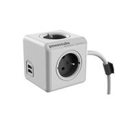 - Bloc multiprise Powercube 3 prises + 2 ports USB