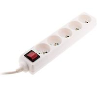 Dexlan Multiprise 3 prises avec interrupteur – noire, câble 1,5 m