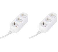 Bloc multiprise Schuko 3x16A - Blanc - Chacon (Lot de 2)