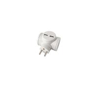 Bloc multiprise - WATT&CO - Biplite - 2 prises - 16 A - Ports USB 2.4A