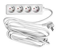 Bloc multiprise - WONDAY - 4 prises - 1,5m - Blanc - 3500W