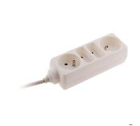 Bloc multiprise - ZENITECH - 4 prises - 2x6 2x16A - Câble 3G1mm² 1 m - Blanc