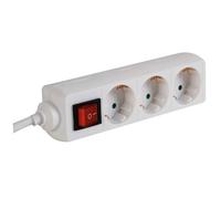 BLOC MULTIPRISES, 3 PRISES + INTERRUPTEUR, 3 x 1.5mm²